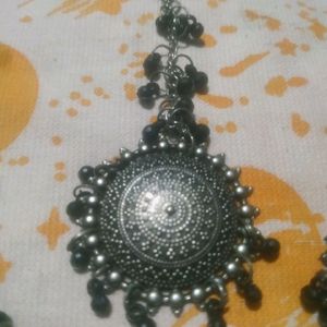 Maangtika With Jhumka Set Little Brocken