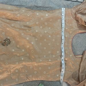 Dhoti Style Silk Blend Suit