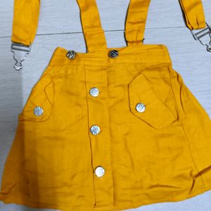 Girls Designer Suspender Skirt