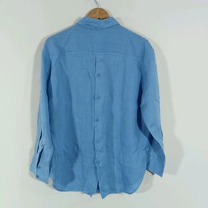 Blue Front & Back Buttons Casual Shirt (Women)