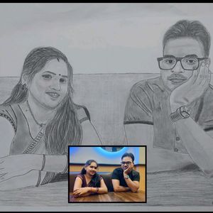 Customized Photo PENCIL SKETCH