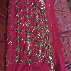 Havy Work Saree With Stitched Blouse