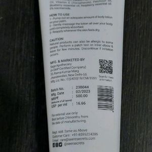 Seer Secrets Vitamin C Daily Glow Body Lotion