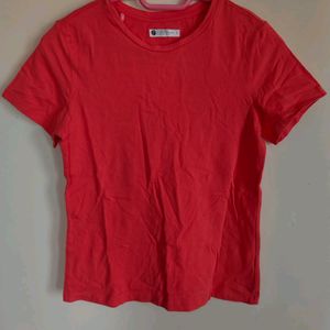 Coral Pink Tshirt For Women