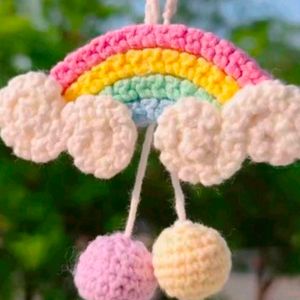 Crochet Rainbow Keychain(Any 1)