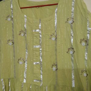 Anarkali Kurti Cut Work