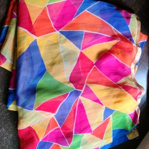 Multicolored Chiffon Heavy Dupatta