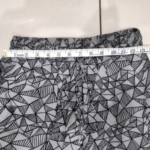 Grey Geometric Pajama Pants