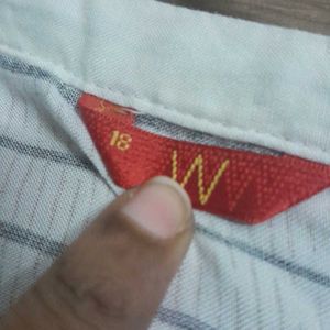 W 18 Size Kurta Rollup Sleeves Bust 44AndLength41