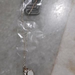 2 panda lokets with silver chain