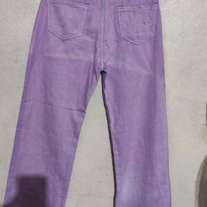 Women Purple Jeans