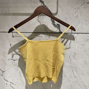 Pastel Yellow Crop Top