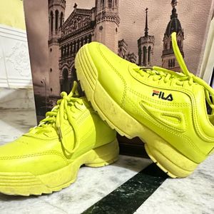 Neon Green Fila Shoes