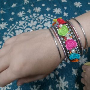 Multicolored Bangles Set