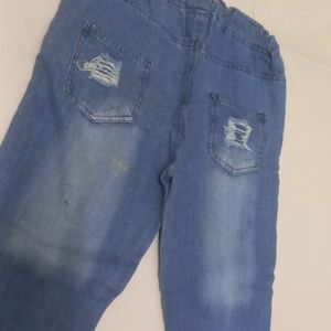 Trendy Denim Joggers For Women