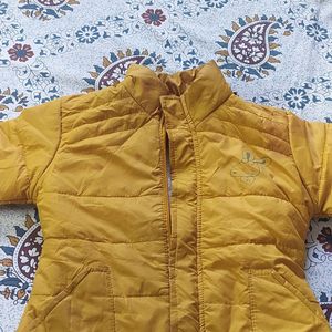 Mustard Colour Jacket For Girl