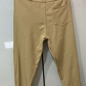 Beige Trousers Women