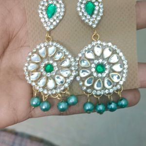 Beautiful Kundhan Earrings Hand Made