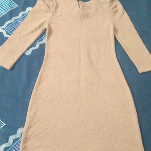 Body Con Beige Color Dress Like New