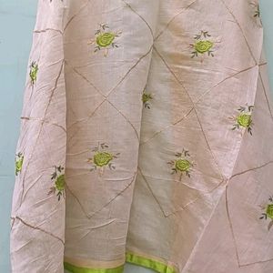 Green Banarsi Suit Plazo Dupatta