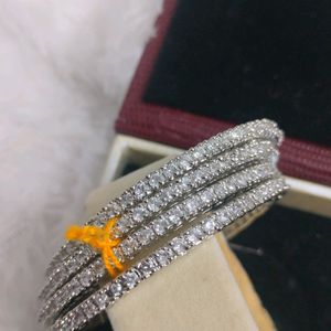 AD Silver Bangles