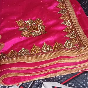 Fully Work Saree.One Time Wear