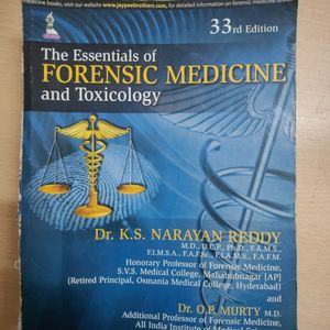 Forensic Medicine And Toxicology