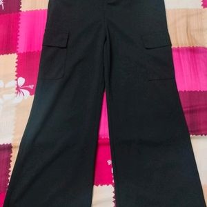 Black Cargo Pant For Women