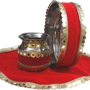 Karvachauth Thali Lota Or Chalni