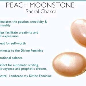 PEACH MOONSTONE (natural stone)dainty pendant