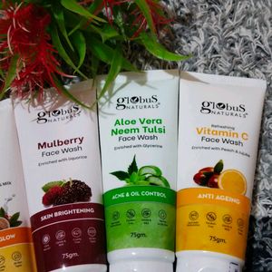 🪄8PcsGlobus Naturals MEGA Facewash Combo🤩