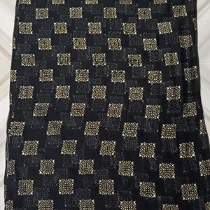 Black Chiffon Saree