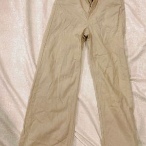 H&M Beige Wide Leg Jeans (new)