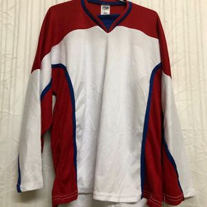 Ot Sports White & Red Jersey