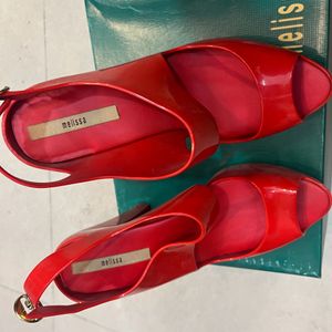 Red Coloured brand New melissa Heels