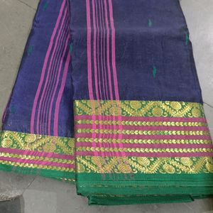 New Cotton Saree With Heavy Border