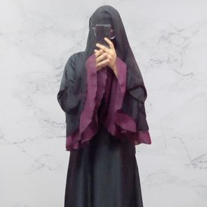 Black Frill Abaya