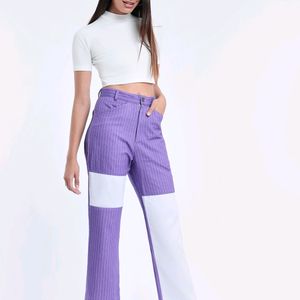 Purple Patchwork Pants (M)