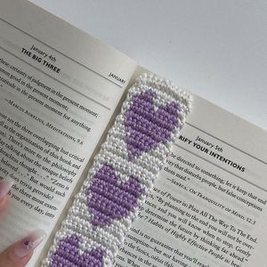 PRICE DROP Crochet Heart Bookmark