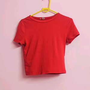 Red Fitted Top,