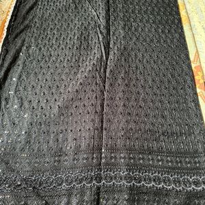 Brand New Trendy Black Party Wear Saree