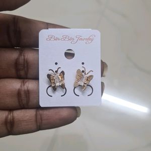 AD Shining Butterfly Earing Set