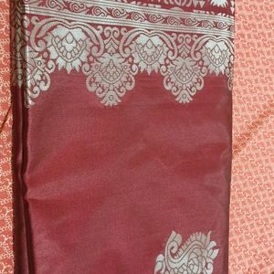 New Beautiful Maroon Colour Saree