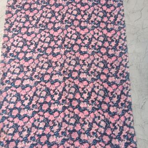 Pink Floral Georgette Material