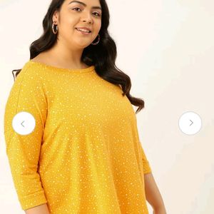 Oversized Round Colar Top For Women