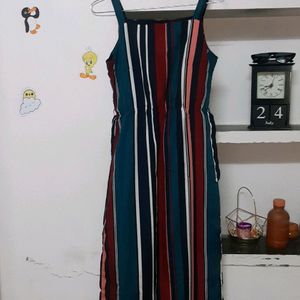 Multicoloured Striped Dress