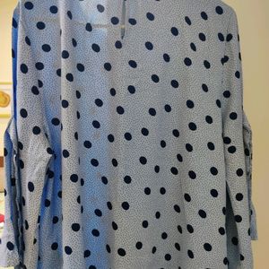 A New Blue Westside Top Good For Party Wear