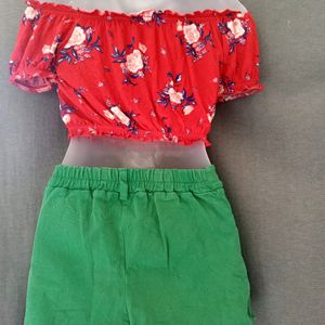 SALE OFFER TOP & SHORTS SET FOR GIRLS