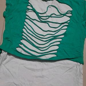 Green White Top