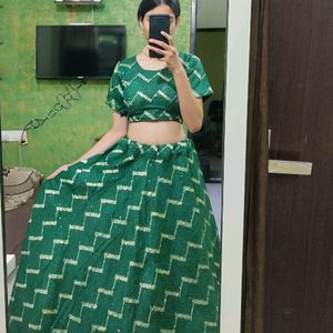 😍🌿New Green Lehenga Choli 🌿😍